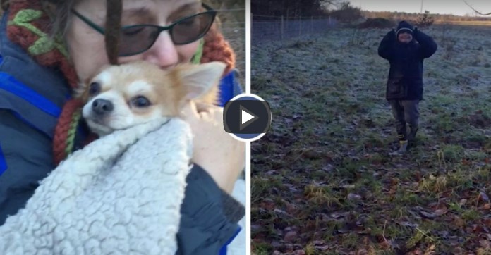 Nach 2 Tagen Suche in eiskaltem Wald: Besitzerin kann nicht aufhören zu weinen, als sie ihren Hund wiedersieht